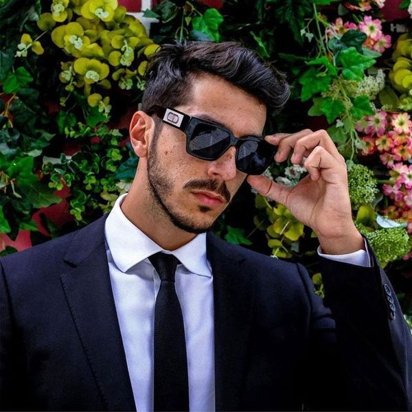 

sunglasses 2021 luxury fashion shadow men's square pilot woman trend modern brand design retro, White;black