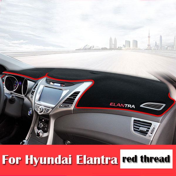 

interior decorations car dashboard cover mat sun shade pad instrument panel carpets for elantra md ad 2011-2021 2021 accessories