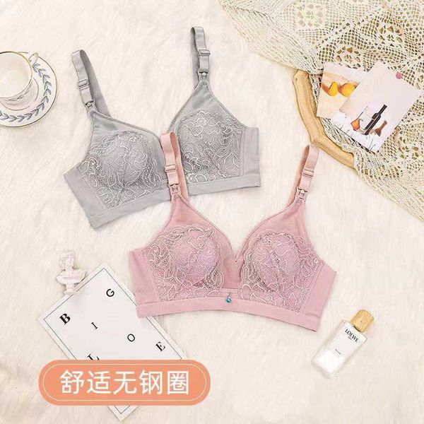 

latex thin summer lace breast-feeding bra without steel ring, Red;black