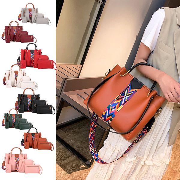 

women's bag new 2021 tote leisure four piece hand batch