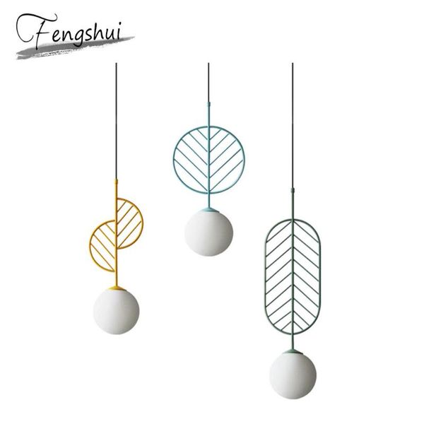 

modern nordic glass pendant lights art loft living room lamp home decor hanging bedroom light fixtures lamps
