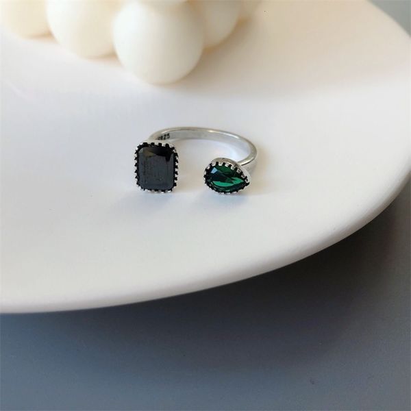 

dongdamen 925 silver ring, Black