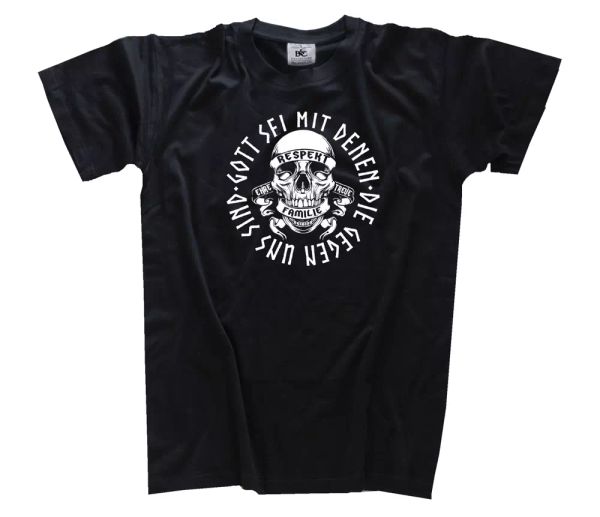 

god be with which the against us are viking germanic t-shirt s - 3xl, White;black
