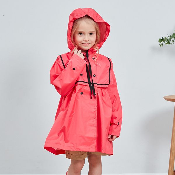

raincoat solid princess girls poncho doll fashion cute baby student children