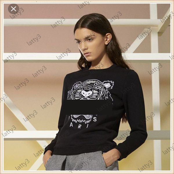 

mens tiger hoodie men women embroidery sweatshirt designers sport hoody pullover thick hoodies pullovers luxury brand tech fleece hoodies 99, Black