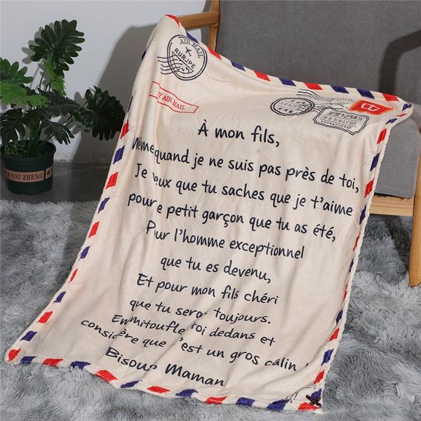 

blankets letter letters to my daughter express love blanket 3d print sherpa on bed home textiles dreamlike gift blanketÂ