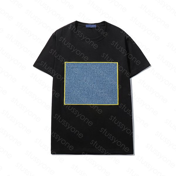 

mens t shirts letter print embroidery casual breathable paris style couple short sleeve asian size s2xl, White;black