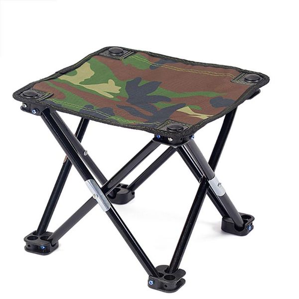 

camouflage camping folding stool outdoor fishing chair dirt resistant non slip rust proof portable collapsible accessories