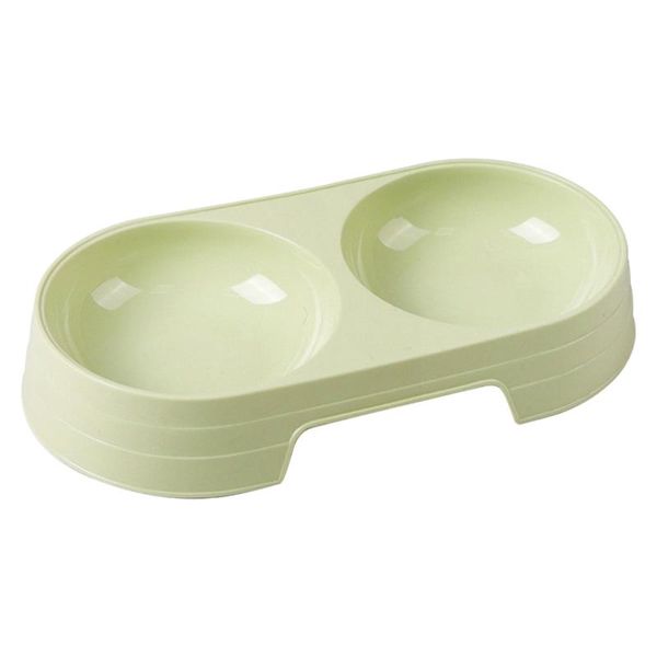 

cat bowls & feeders indoor outdoor double pet bowl universal garden round easy clean home non slip dog drinking food water durable portable