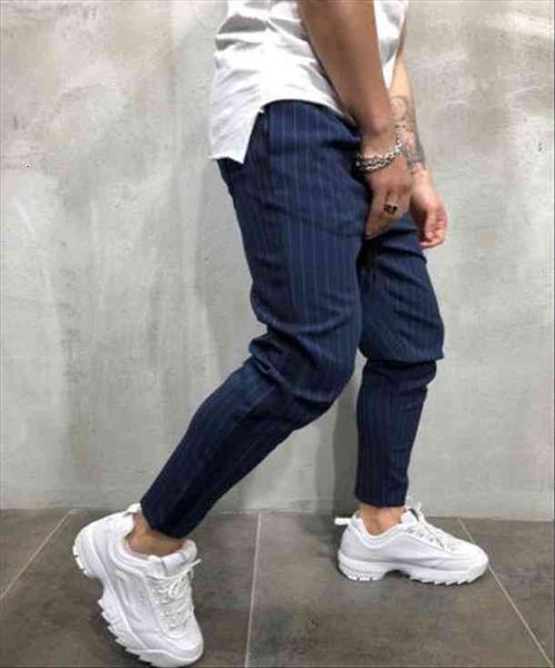 

men s fashion skinny stretch trousers slim fit straight leg suit pants, Black