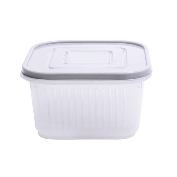 

storage bottles & jars 1pc box refrigerator pp fruit and vegetable crisper container for store restaurant