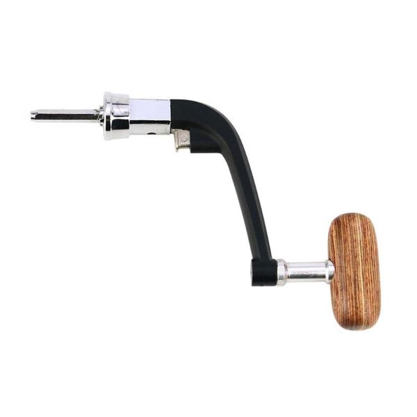 

baitcasting reels 1pcs metal spinning fishing reel handle folding rocking arm for wheel wooden knob tackle accessories
