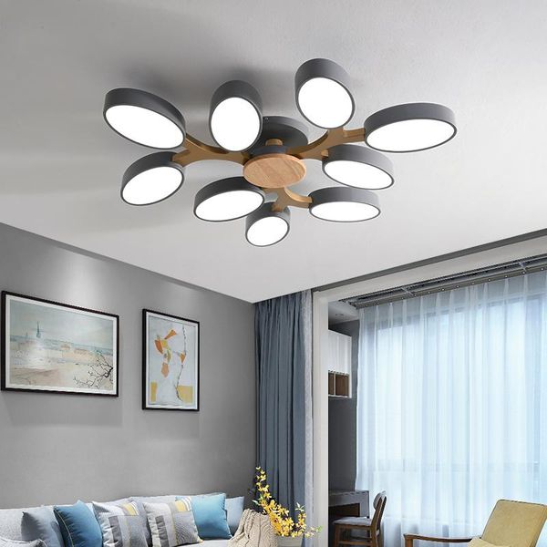 

ceiling lights wood chandelier corridor bedroom kitchen office lamp leaf lighting living room suspension luminaire nordic style