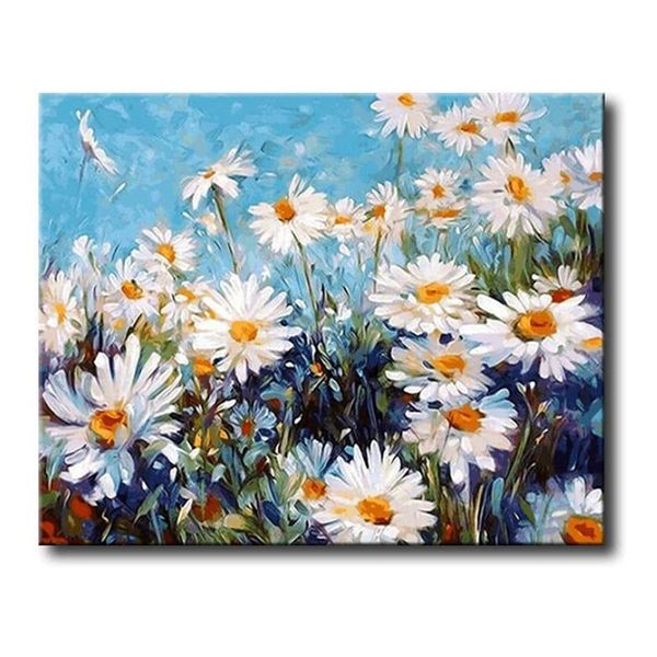 

paintings diy paint by numbers for adults oil painting kit kids beginner - feverfew