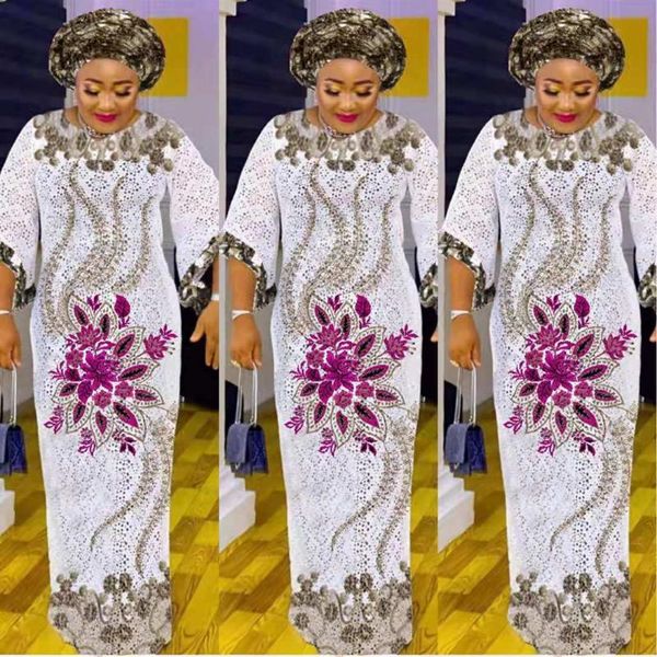 

casual dresses summer arrival 2021 women printing lace three quarter sleeve long dress maxi for, Black;gray