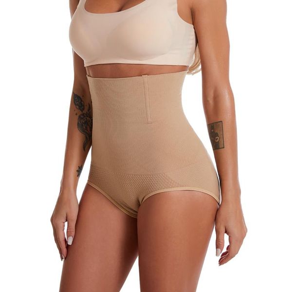 

women's shapers women body shaper high waist tummy control panties breathable slimming underwear trainer briefs bulifter plus size, Black;white