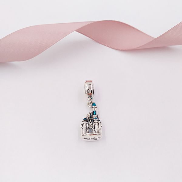 

authentic 925 sterling silver beads cinderella castle charm charms fits european pandora style jewelry bracelets & necklace