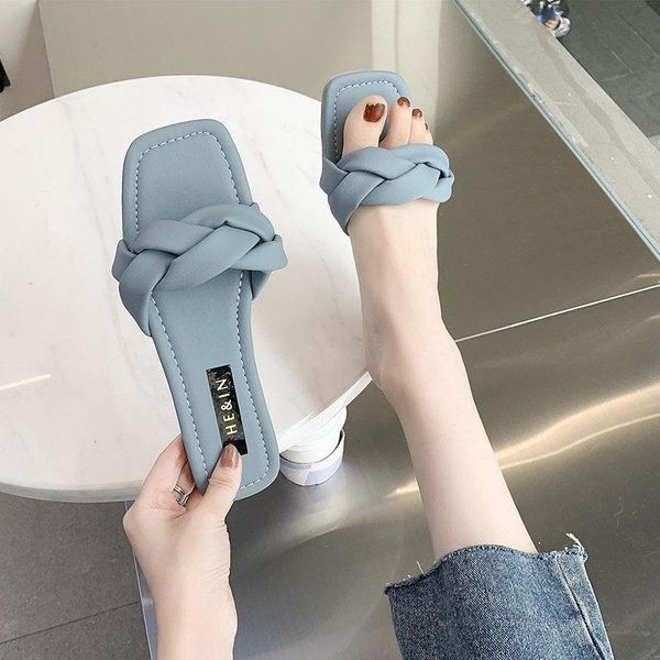 

sandals women summer flat slippers light open toe beach shoes comfortable soft bottom plus size woman out, Black