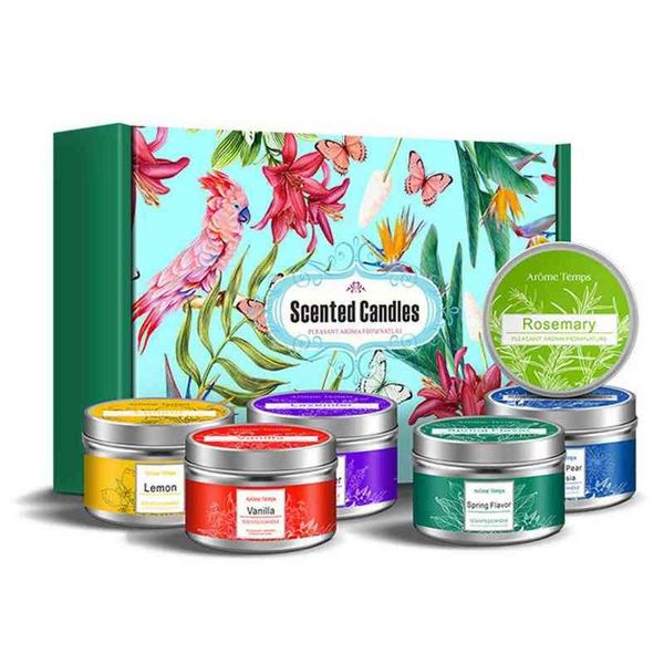 Velas de óleo vegetal conjunto relaxe sono profundo smild scented velas scented vela jarro conjunto de presente para mulheres stress alívio aromaterapia h1222
