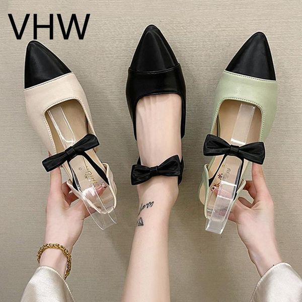 

women sandals 2021 summer low heels ladies elegant beige leather mules shoes bowknot fashion closed toe ankle strap, Black