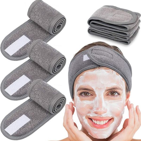 

cosmetic wrap turban face wash adjustable yoga women facial toweling bath hairband makeup headbands spa salon accessories hair