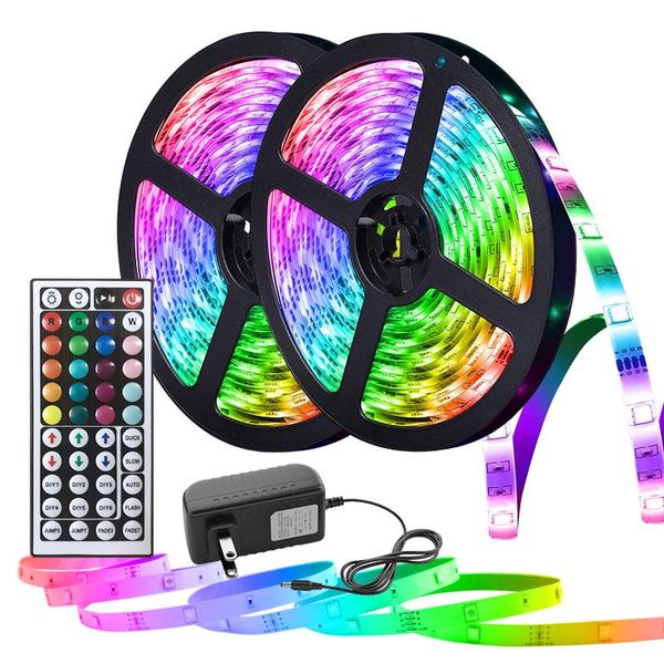 

50ft infrared tira led strip lights rgb 2835 5m 10m 15m flexible lamp tape dc 12v ribbon neon light decoration room strips