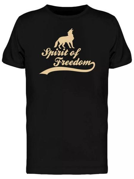 

spirit of om wolf men's tee -image by shutterstock, White;black