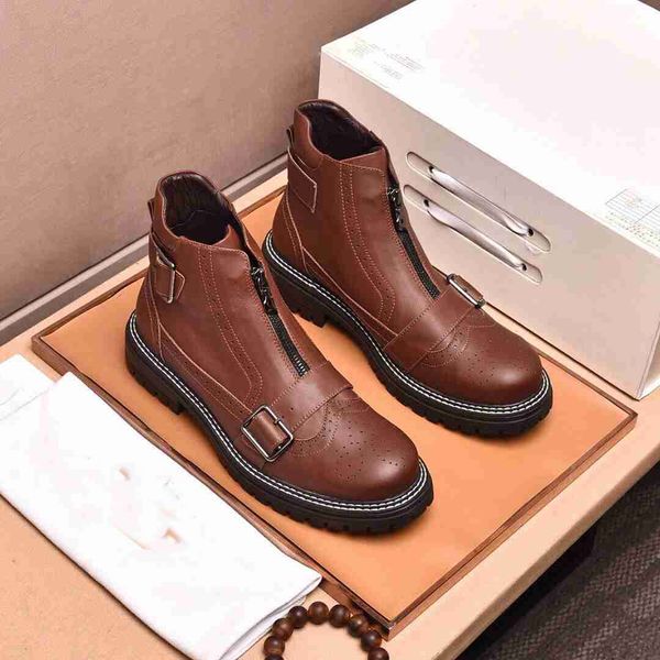 

luxury designer men casual shoes authentic metal trample lazy dress shoe buckle shoes running mens sports high gang [with box] au21, Black