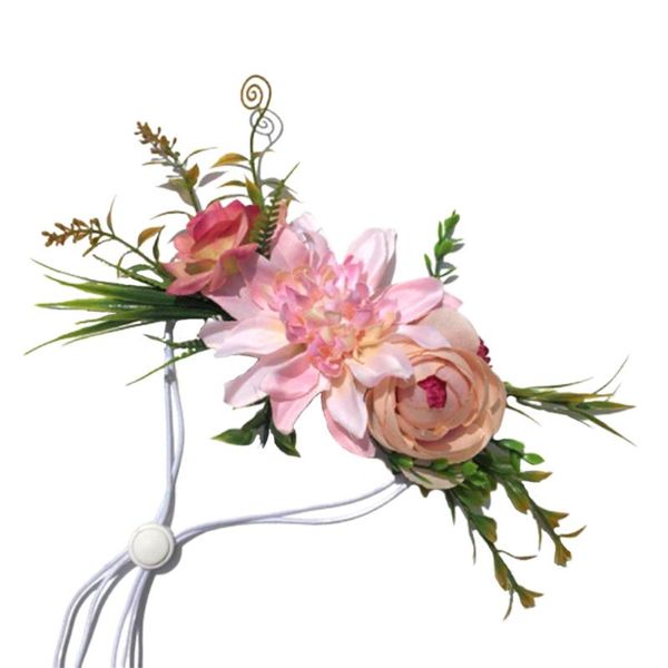 

dog apparel pet headwear flower leaves fresh natural wreath cats head band wedding collars for puppy (pattern)