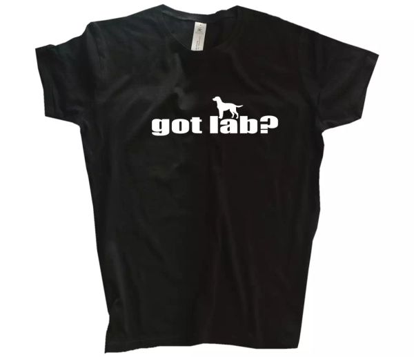 

laboratory obtained-labrador retriever dog breed canine sports t-shirt, White;black