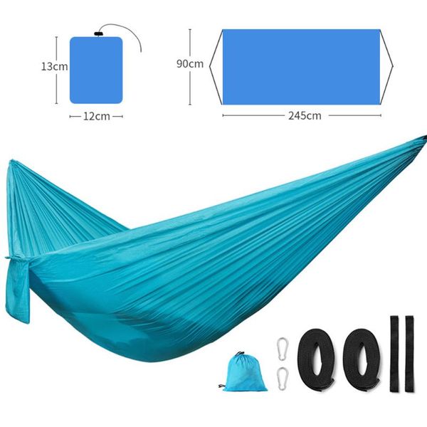 

outdoor pads camping hammock double single lightweight with hanging ropes for backpacking hiking travel beach garden