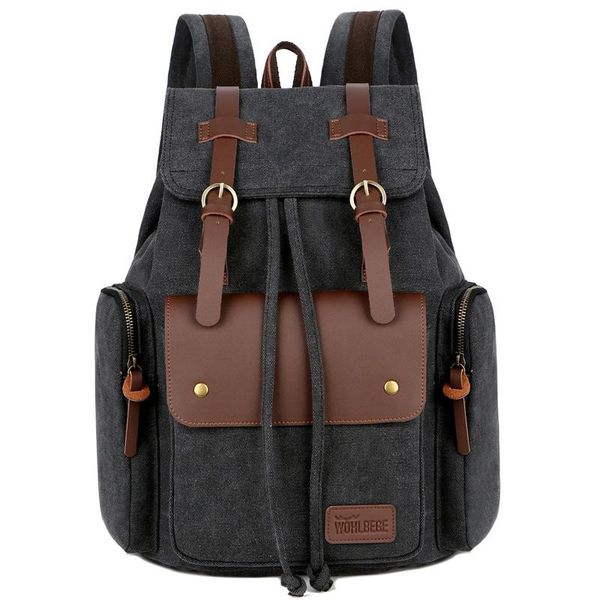 

backpack large capacity travel backpacks outdoor sports backbags canvas mens rucksacks drop