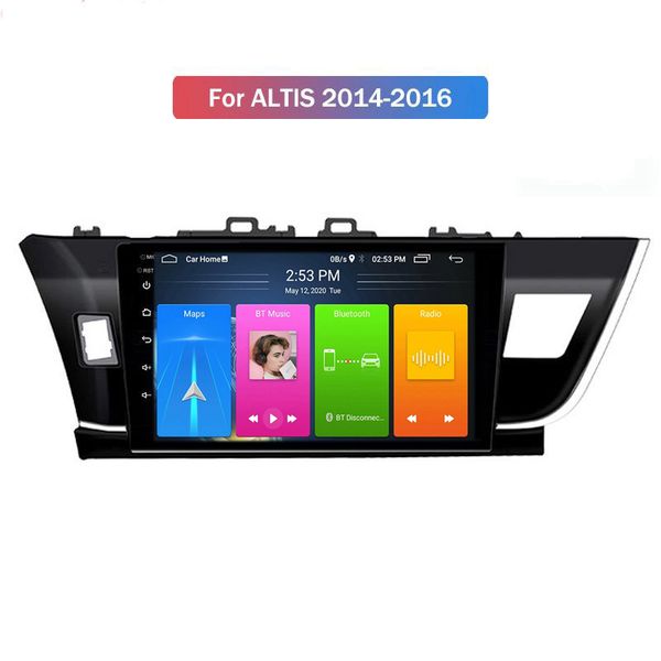 

car dvd player video android auto multimedia radio system audio gps for toyota levin corolla 2004-2016