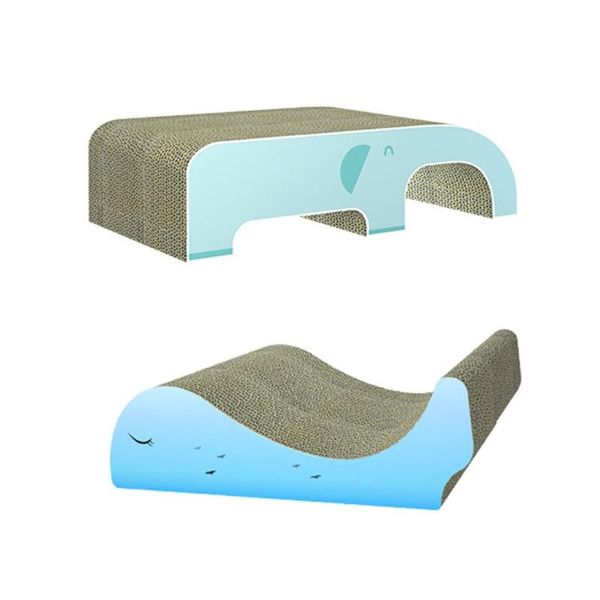 

cat toys scratcher pad cute elephant whale slide cardboard sofa protect furniture