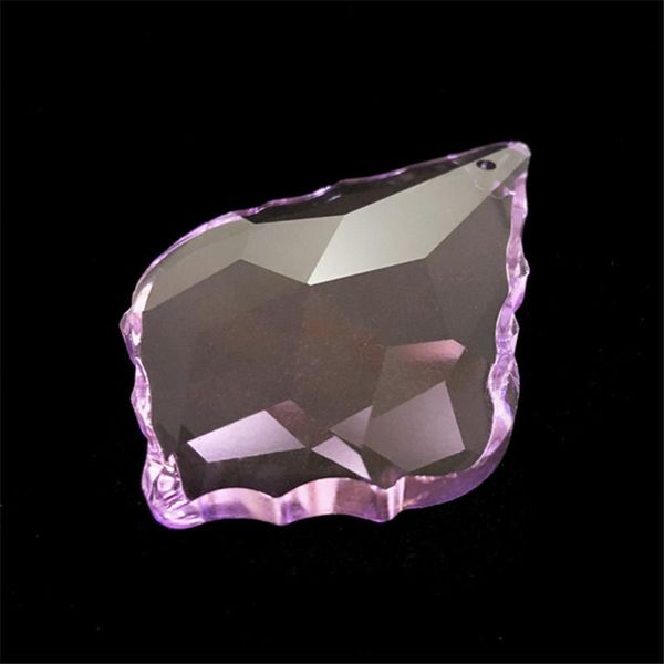 

chandelier crystal 50*34mm 50pcs violet glass pendants faceted-cut drop for indoor desk lamp hanger