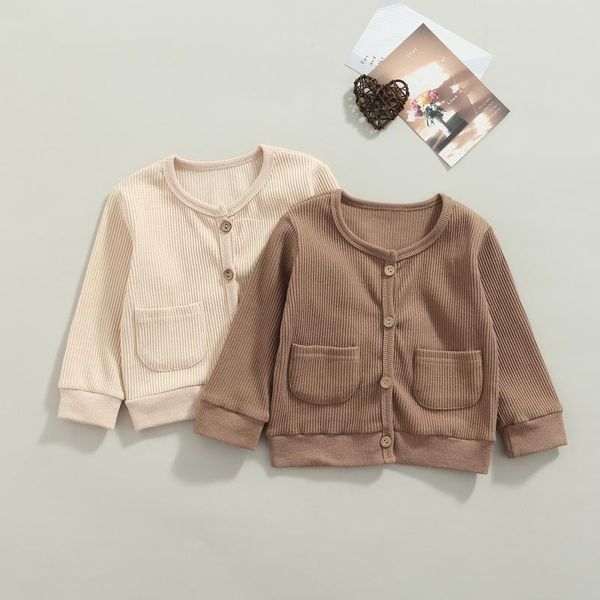 

pullover boiiwant 0-3y baby girl boy sweater casaul solid color knitted cardigan spring autumn kids coats sweatshirt jacket with pocket, Blue