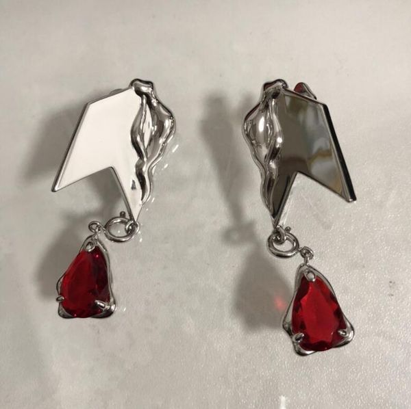 

kvk earrings ruby venom symbol 2021 premium sense dangle earring, Silver