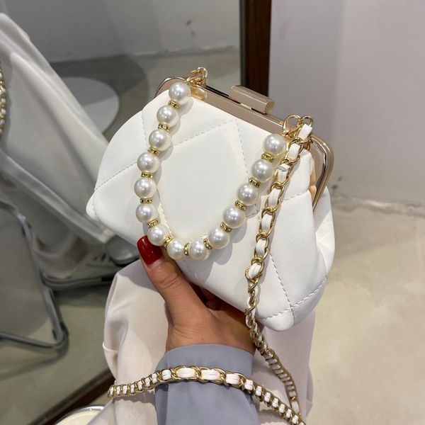 

evening bags women's party clutch wedding crossbody bag summer beach totes stylish pearl clip 2021 handbags shoulder