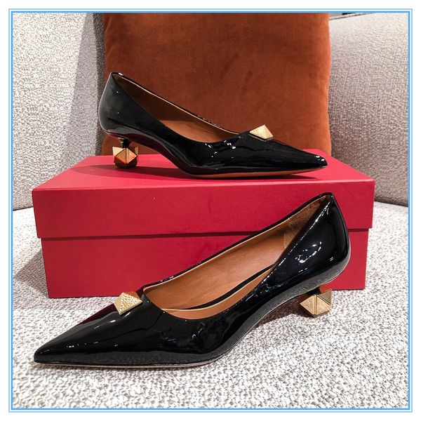 

2021ss fashion trend popular designer women sandals 5 colors with heels shoes flip flops loafers spring summer shoes with heels party dress, Black