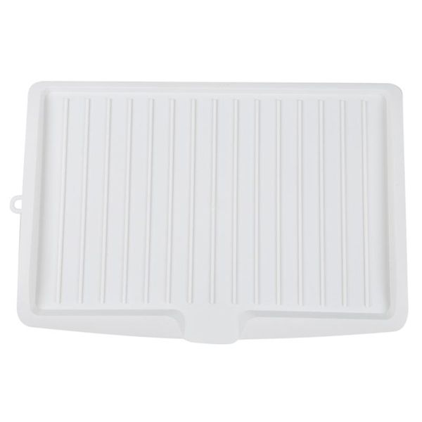 

kitchen storage & organization plastic dish drainer drip tray plate cutlery rack sink holder large white