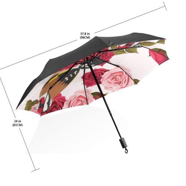 

umbrellas cute bird umbrella rain women rose paraguas anti-uv folding windproof sunny/rainy fashion elegant quality parasol female