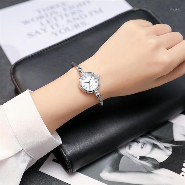 Женская мода творческий браслет часы старинные элегантные дизайнерские женские наручные часы простой Рим женские часы капля наручные часы