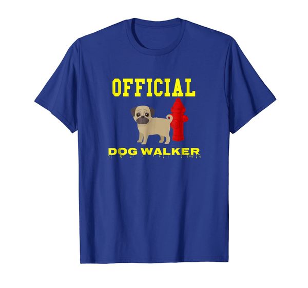 

Official Dog Walker T-Shirt Cute Pug Puppy Owner Tee, Mainly pictures