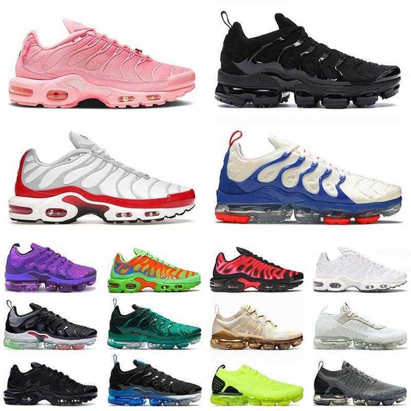 

authentic mens tns womens tn plus moc fly knit running shoes big size us 11 atlanta black white pink trainers off flynit sports sneakers