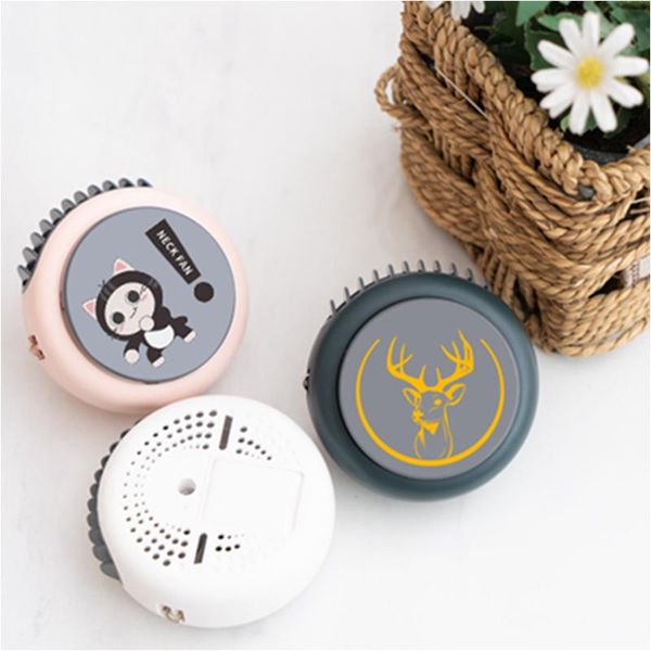 

electric fans portable fan quiet mini cooling neck plastic rechargeable for home office outdoor with an adjustable lanyard