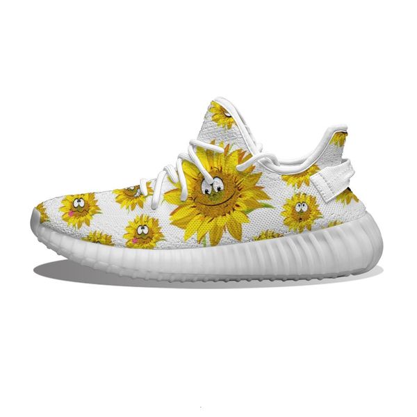 

diy custom funny sunflower face running sho mh printed mens womens trainers outdoor sports sneakers
