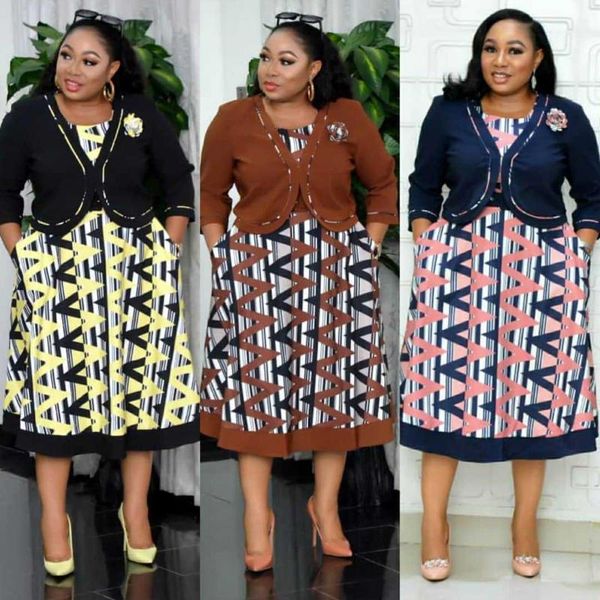 

piece set african dresses for women ol plus size dress dashiki clothes africa bazin riche robe africaine femme ethnic clothing, Red