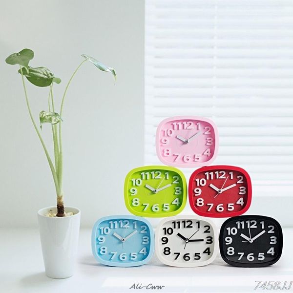 

other clocks & accessories design alarm clock kids students bedroom desk table living room home decoration candy color dropship