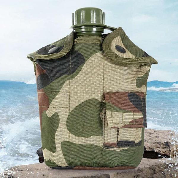 

water bottle army style combat military canteen with bag