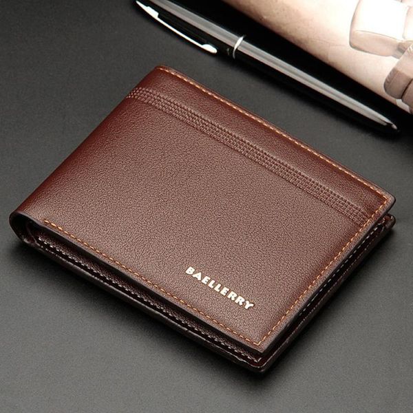 

wallets pinshang men wallet pu lichee pattern business bag horizontal, Red;black
